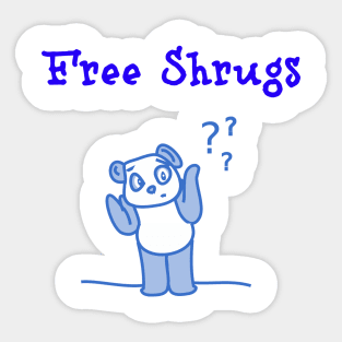 Free Shrugs! Sticker